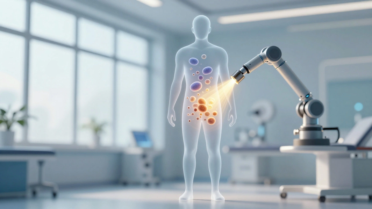 Symbolic representation of targeted cancer treatment